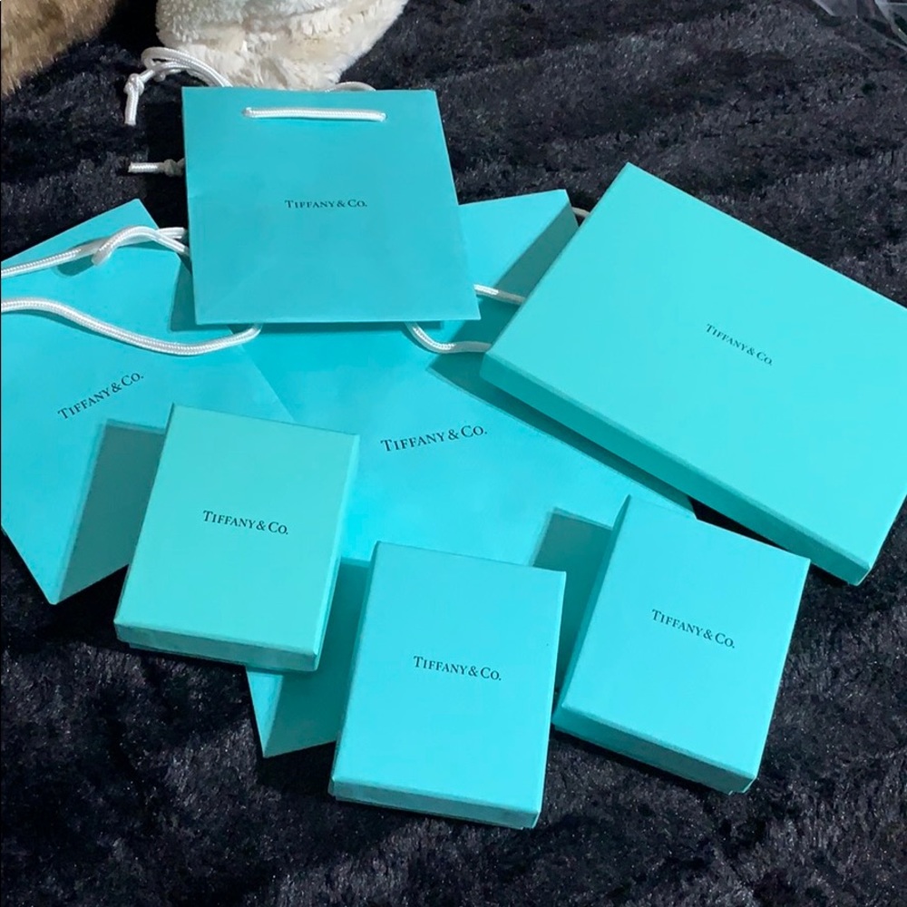 Authentic Tiffany bags and boxes
